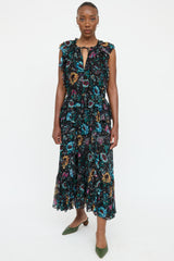 Ulla Johnson Silk Floral Sleeveless Dress