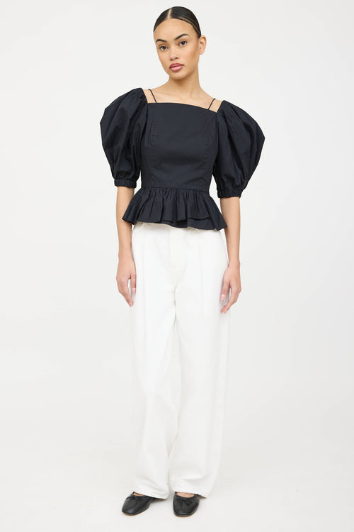 Ulla Johnson Carlotta Puffed Tie Top
