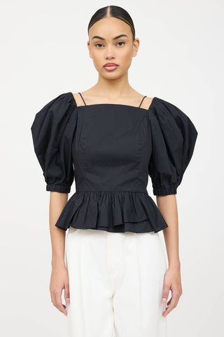 Ulla Johnson Carlotta Puffed Tie Top