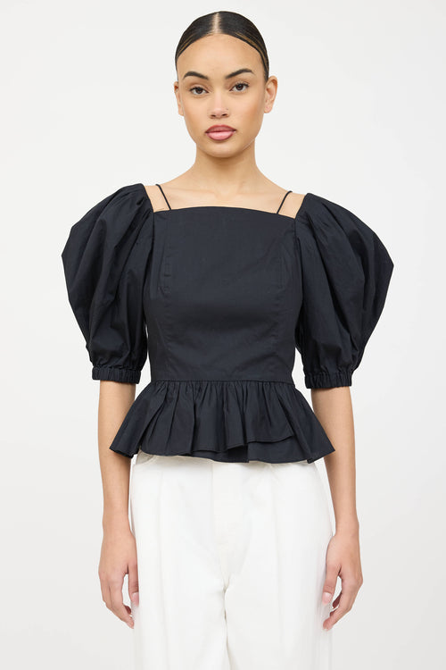 Ulla Johnson Carlotta Puffed Tie Top