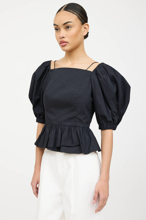 Ulla Johnson Carlotta Puffed Tie Top