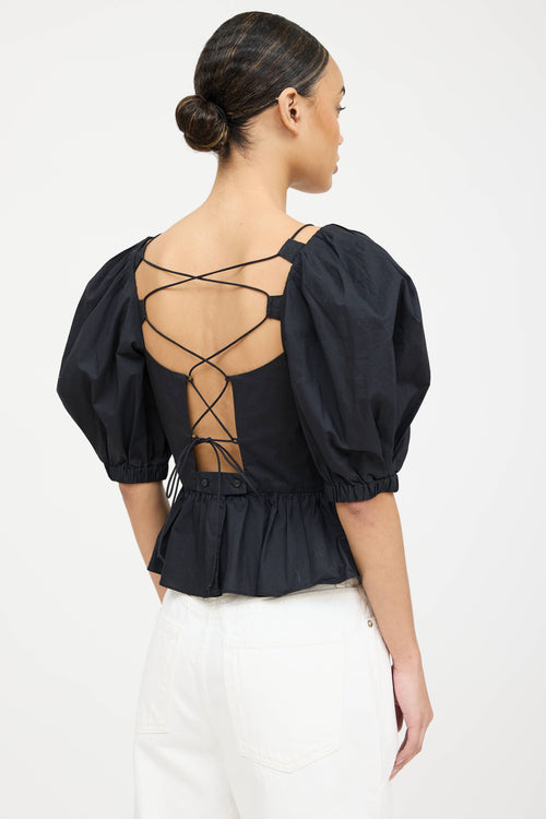 Ulla Johnson Carlotta Puffed Tie Top