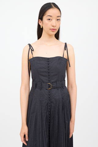 Ulla Johnson Black Cosette Sleeveless Dress