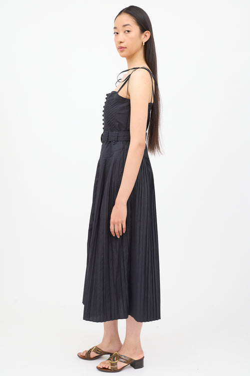 Ulla Johnson Black Cosette Sleeveless Dress