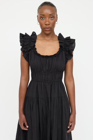 Ulla Johnson Ruched Crochet Dress