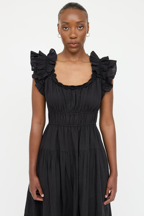 Ulla Johnson Ruched Crochet Dress