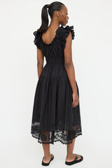 Ulla Johnson Ruched Crochet Dress