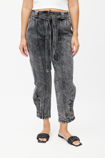 Ulla johnson carmen discount belted tapered jeans