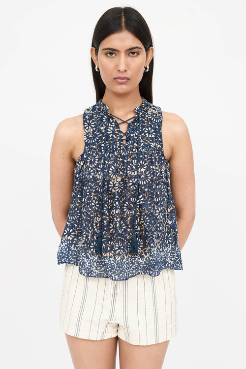 Ulla Johnson Pattern Sleeveless Blouse