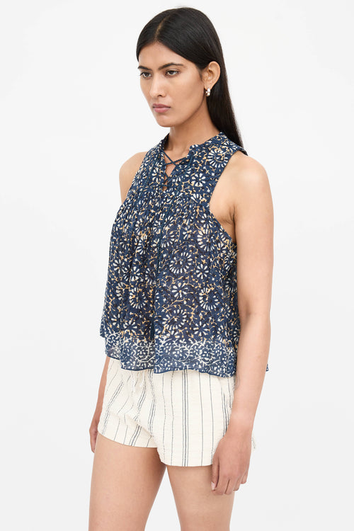 Ulla Johnson Pattern Sleeveless Blouse