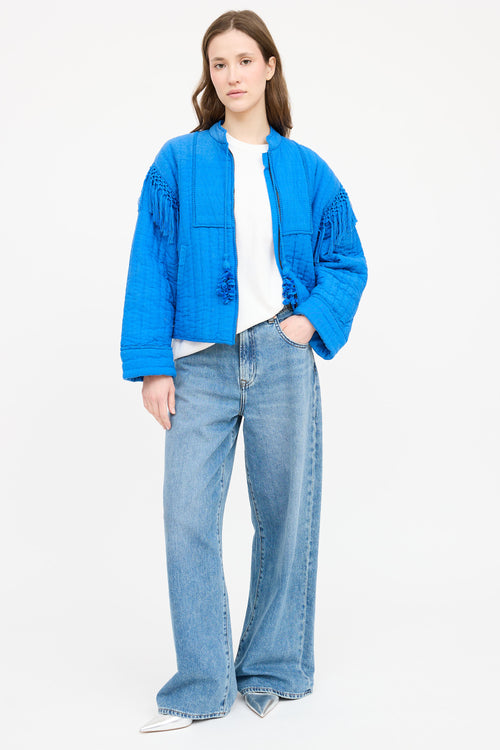 Ulla Johnson Quilted Fringe Jacket