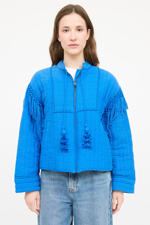 Ulla Johnson Quilted Fringe Jacket