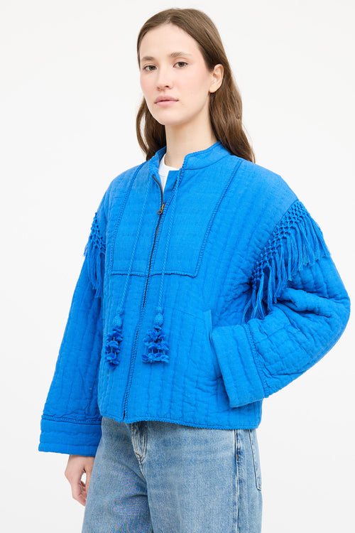 Ulla Johnson Quilted Fringe Jacket