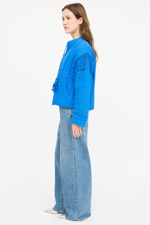 Ulla Johnson Quilted Fringe Jacket