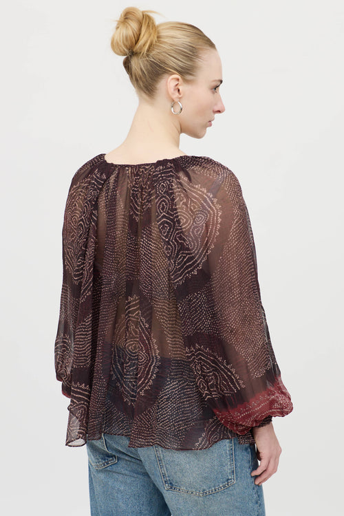 Ulla Johnson Silk Patterned Blouse