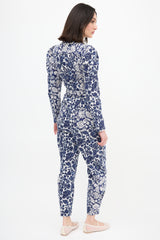 Ulla Johnson Denim Floral Hesper Jumpsuit