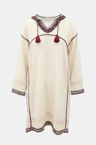 Ulla Johnson Silk Embroidered Tunic Dress