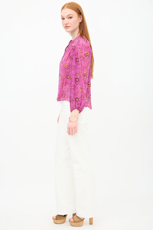 Ulla Johnson Floral Constance Blouse