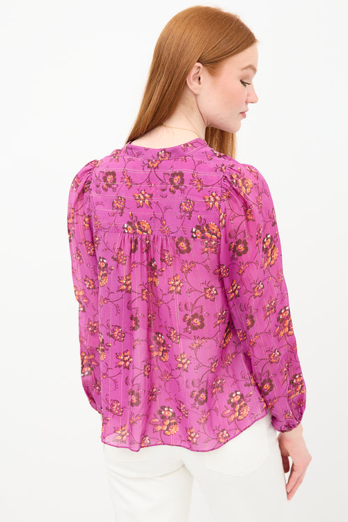 Ulla Johnson Floral Constance Blouse