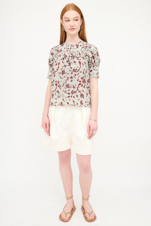 Ulla Johnson Floral Karina Blouse