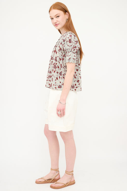 Ulla Johnson Floral Karina Blouse