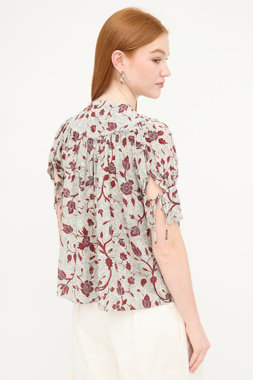 Ulla Johnson Floral Karina Blouse