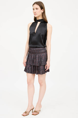 Ulla JohnsonPattern Pleated Skirt