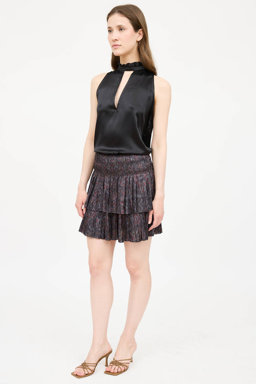 Ulla JohnsonPattern Pleated Skirt