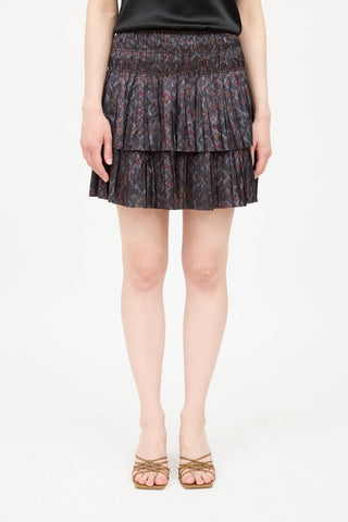 Ulla JohnsonPattern Pleated Skirt