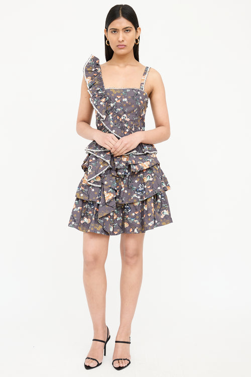 Ulla Johnson Floral Ruffle Set