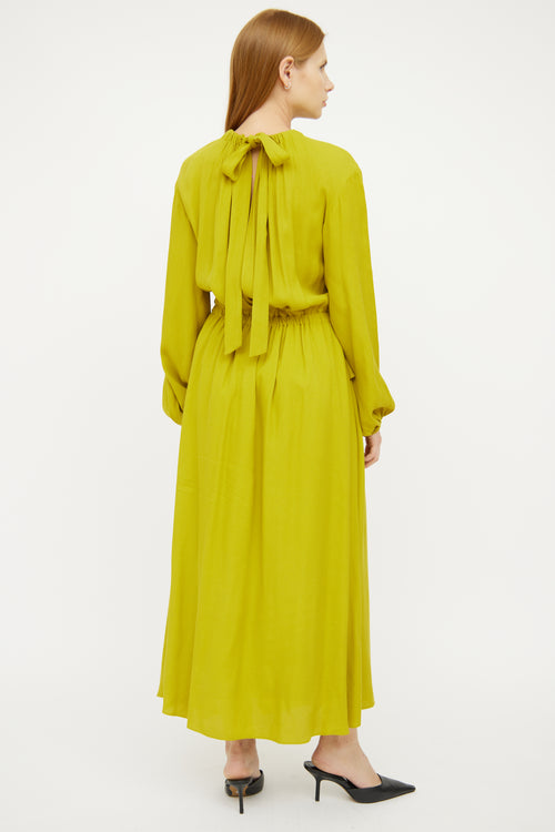 Ulla Johnson Mustard Long Sleeve Maxi Dress