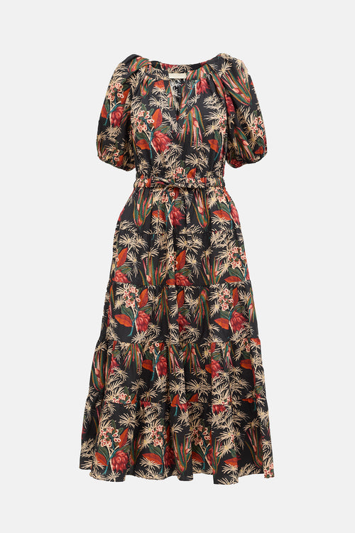 Ulla Johnson Olina Floral Tiered Dress