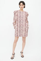 Ulla Johnson Pink & Purple Manon Tie Dye Dress
