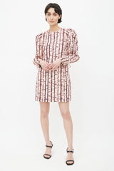 Ulla Johnson Pink & Purple Manon Tie Dye Dress