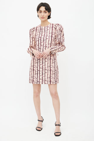 Ulla Johnson Pink & Purple Manon Tie Dye Dress