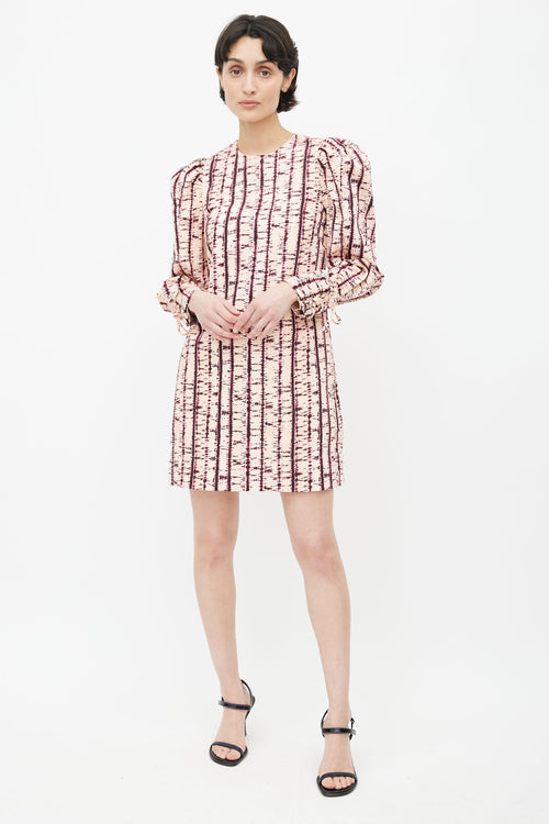Ulla Johnson Pink & Purple Manon Tie Dye Dress