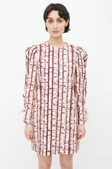 Ulla Johnson Pink & Purple Manon Tie Dye Dress