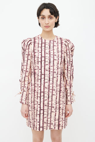 Ulla Johnson Pink & Purple Manon Tie Dye Dress
