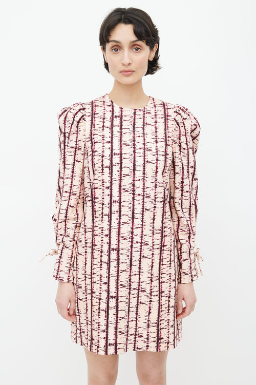 Ulla Johnson Pink & Purple Manon Tie Dye Dress