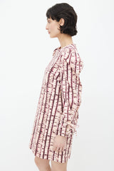 Ulla Johnson Pink & Purple Manon Tie Dye Dress