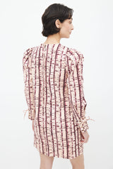 Ulla Johnson Pink & Purple Manon Tie Dye Dress