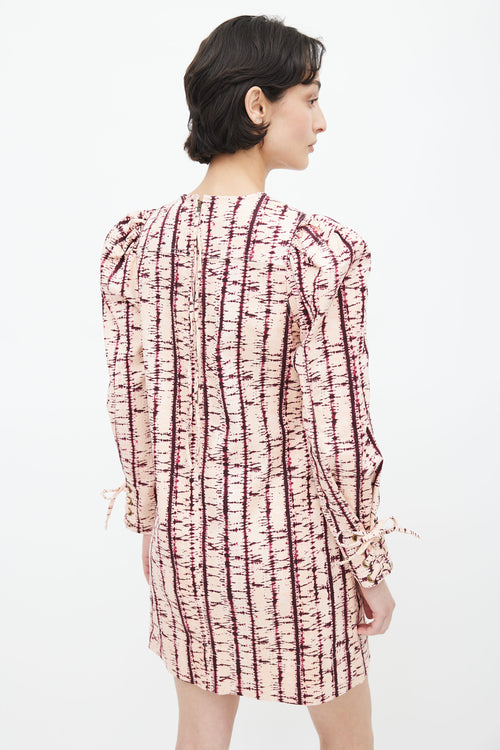 Ulla Johnson Pink & Purple Manon Tie Dye Dress