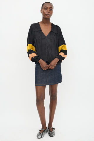Ulla Johnson Pleated Tania Blouse