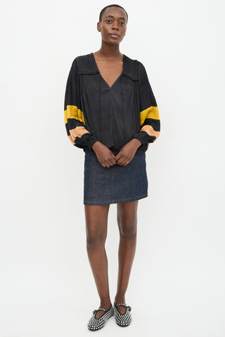 Ulla Johnson Pleated Tania Blouse