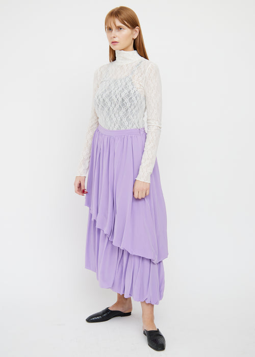 Ulla Johnson Purple Tiered Skirt