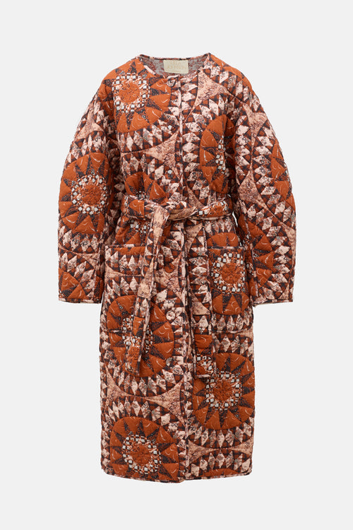 Ulla Johnson Quilted Printed Marta Coat
