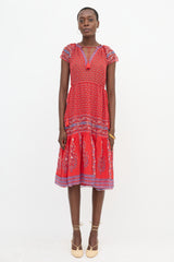 Ulla Johnson Silk Sheer Floral Dress