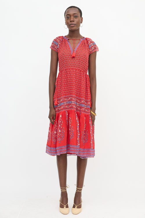 Ulla Johnson Silk Sheer Floral Dress
