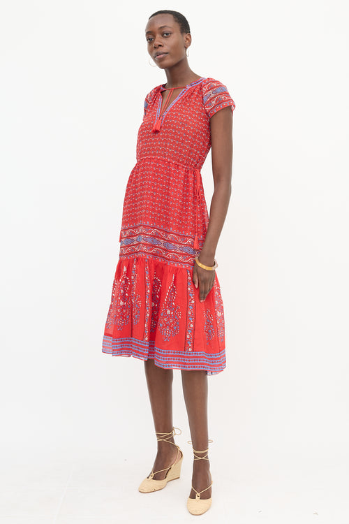 Ulla Johnson Silk Sheer Floral Dress