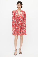 Ulla Johnson Red & Multi Floral Dress